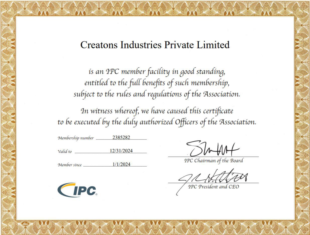IPC Certificate Creatons